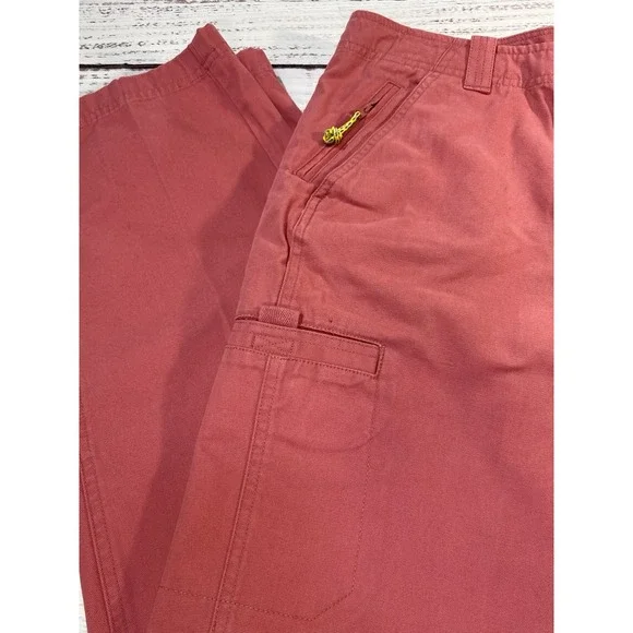LL Bean Women Pants Coral Ankle Tapered Hiking Outdoors Casual Size 16 Cotton - Picture 9 of 9